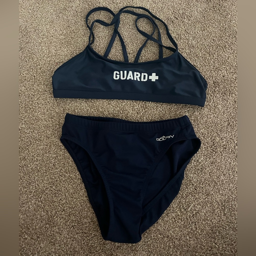 Lifeguard Bikini Set Navy